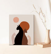 Painting by Numbers Cats At Night Art